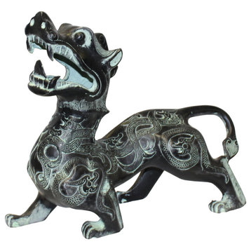 Chinese Oriental Green Bronze-ware Home Decor Pixiu Display Hcs5533