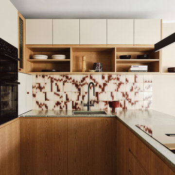 Elgin Road | Cherry Veneer & Beige Luxor Fenix