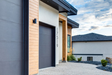 Inspiration for a contemporary exterior home remodel in Vancouver
