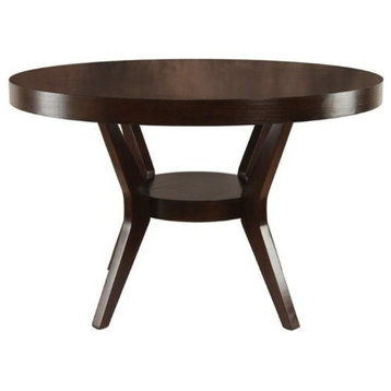 Bowery Hill Round Dining Table in Espresso