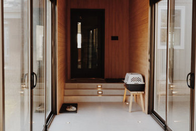 Hallway - scandinavian hallway idea in Toronto