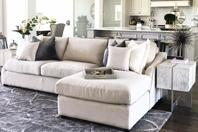 Inspiration for a transitional living room remodel in Austin