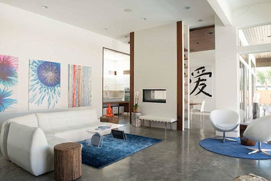 Trendy living room photo in New Orleans