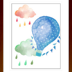 Up and Away Collection - Framed Wall Art (UP06) - Kids Wall Decor