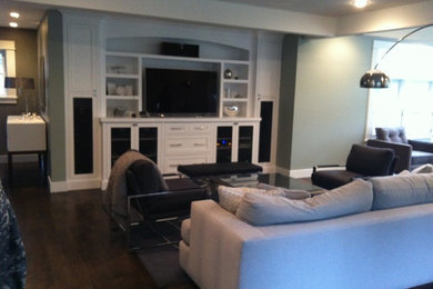 Inspiration for a contemporary living room remodel in Portland