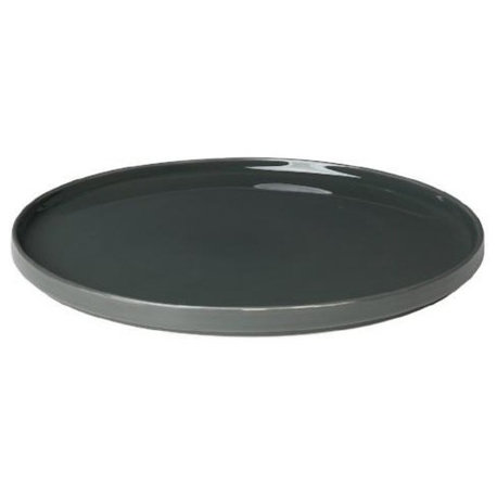 Pilar Serving Plate, 12.75", Agave Green