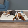 PETMAKER Orthopedic Pet Bed Memory Foam & Removeable Cover, Gray, 36x27x4