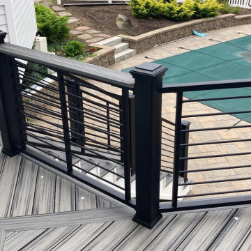 Extended Patio with Trex Deck in Pebble Gray