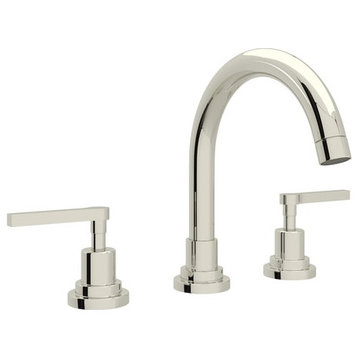 Rohl A2228LM-2 Lombardia 1.2 GPM Widespread Bathroom Faucet - Polished Nickel