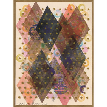 "Inked Triangles I" Fine Art Giant Canvas Print, 54"x72"