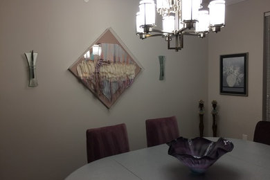 Inspiration for a southwestern dining room remodel in New York