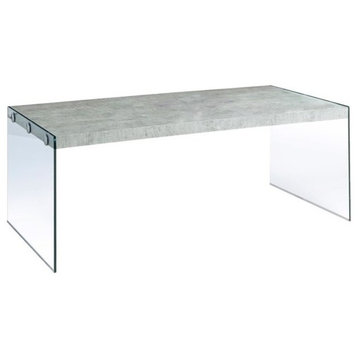 Pemberly Row Coffee Table in Gray Cement