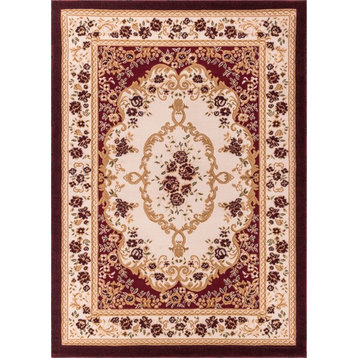 Well Woven Dulcet Versaille Area Rug, Red, 2'x7'3" Runner