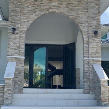 Exterior with Gobi Unitek Natural Stone Panels