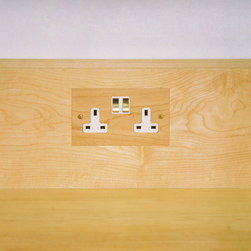 Wooden Maple Sockets designed and made by Tim Wood - Switch Plates & Plug Socket Covers