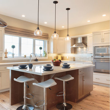 Traditional Kitchen with Urban Effects Cabinetry