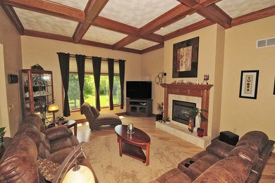 Example of a trendy living room design in Other