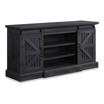 60" Universal Stand Console Fit TV's Up to 65", Rustic Gray