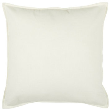 Ivory Solid Light Textured Modern Throw Pillow