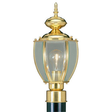 Outdoor Basics Outdoor Post Head, Polished Brass