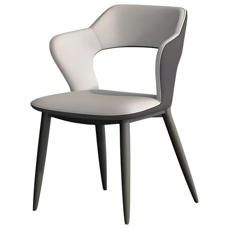 Modern Minimalist Red Backrest Desk Chair, Gray