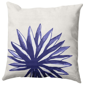 Spiky Flower Decorative Throw Pillow, Purple, 20"x20"