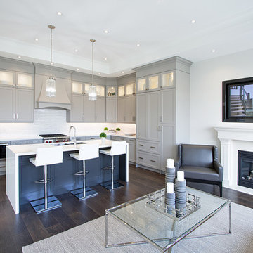 Seven Oaks - AyA Clay & Anthracite Contemporary Kitchen