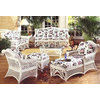 7 Pc Wicker Living Room Set (Colbalt Blue (All Weather))