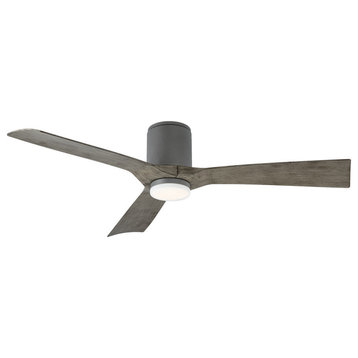 Modern Forms Aviator Flush Mount Ceiling Fan, Graphite