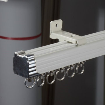 CHR26 Super Thick Ivory Champagne Curtain Tracks Ceiling/Wall Mount