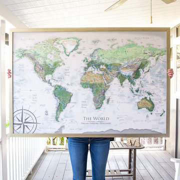 Giant wall maps - professional cartography