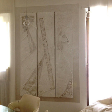 Una casa in total white