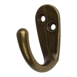 GlideRite Hardware - Antique Brass Robe and Coat Hooks, Antique Brass - Wall Hooks