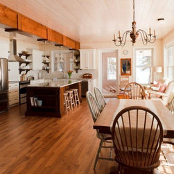 Shabby Chic Kitchen - Hardwood Flooring