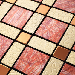 Gold bump Arts Aluminum Panel Wall Design Metallic Mosaic Tile - Mosaic Tile