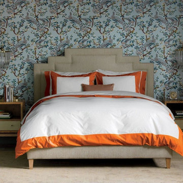 Dwell Studio Modern Border Tangerine Duvet Set