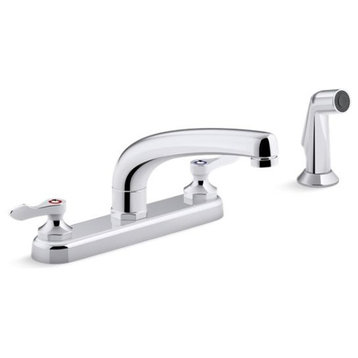 Kohler Triton Bowe 1.8 GPM Kitchen Faucet w/ 8-3/16" Swing Spout w/ Sidespray