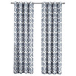 Royal Tradition - Jacqueline 2PC Grommet Jacquard Panels, Gray, 108"x84", Set of 2 - Add splendor and classiness to any room with these dazzling Modern Jacqueline Grommet Top Window Curtain Panels. The stylish Jacquard Textured pattern of these drapes conveys a refined and classic look to your home. These Jacquard Textured Panels come as a set of 2 panels. They are available in various colors and many different lengths to suit your specific needs.