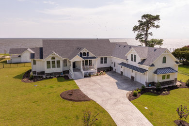 Inspiration for a coastal exterior home remodel in Other