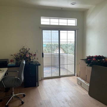 Roller Shade Transformation: Stevenson Ranch Home Office, Kitchen, and Bathroom