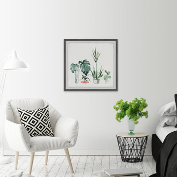 "Little Botanical Garden" Framed Painting Print