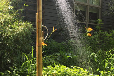 Bamboo Outdoor Shower