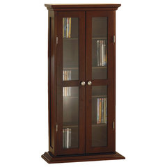 Sauder Select Engineered Wood Storage Cabinet in Cinnamon Cherry