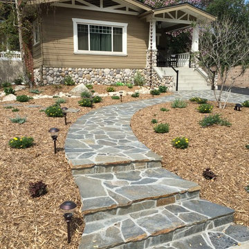 Flagstone pathway