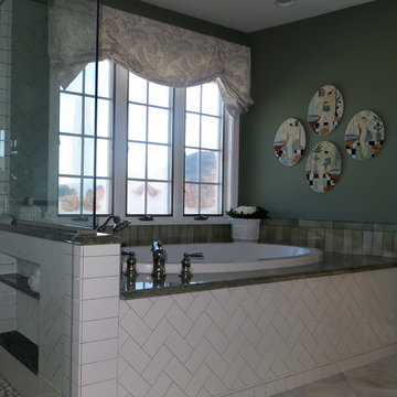 Lakes Region Elegant Master Bath with a View