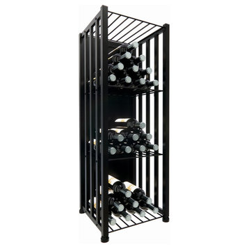 Case and Crate Bin 3 metal wine storage kit, 48 Bottles