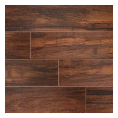 Glazed Botanica Teak Porcelain Tile, 75 Sq. Ft.