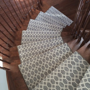 Trendy staircase photo in Montreal