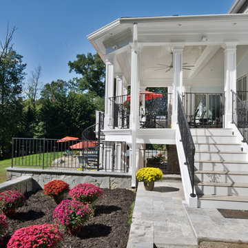 Exterior Remodel Turns Home Backyard into Gorgeous Retreat in Great Falls, Va