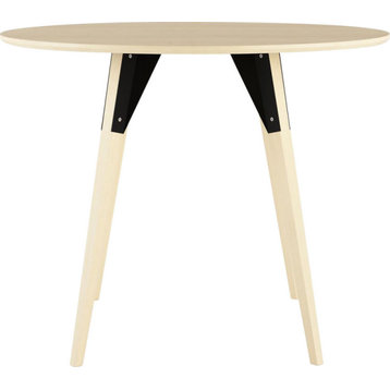 Clarke Round Table - Black, Small, Maple